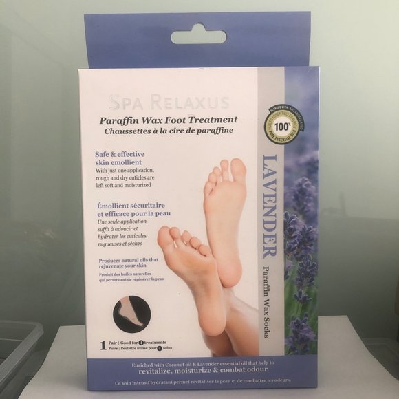 Lavender 4 Paraffin Wax Foot Treatments Spa Relaxux - Picture 2 of 3